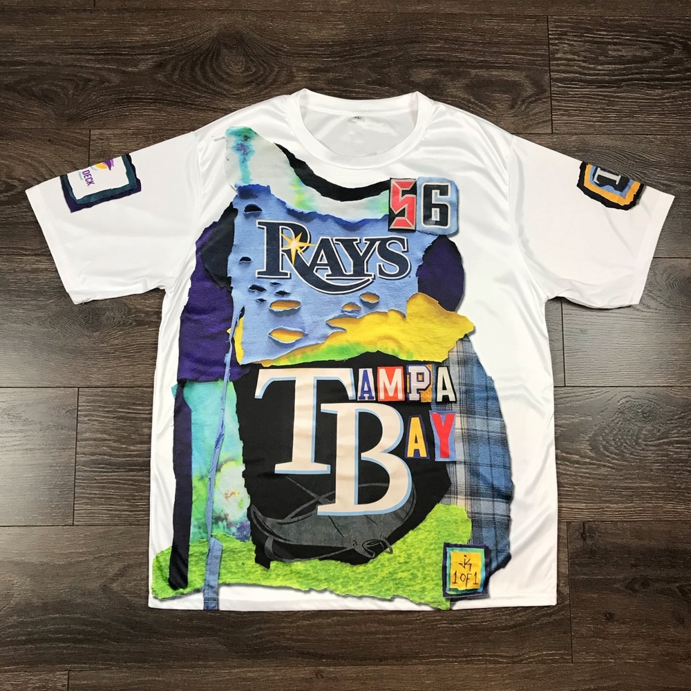 Daiquiri Deck Men’s Tampa Bay Rays Randy Arozarena #56 Baseball T-Shirt